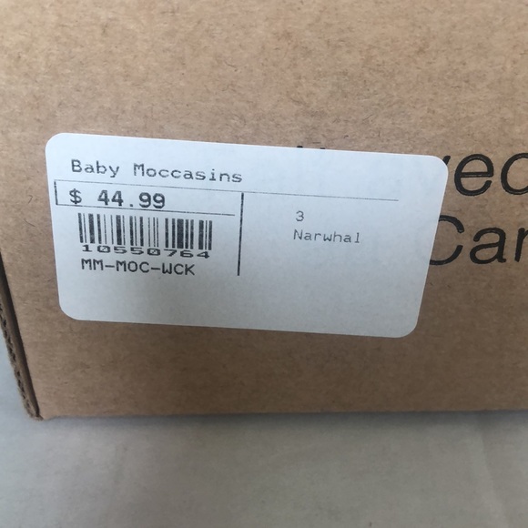 Minimoc Narwhal Size 3 Leather Moccasin - Picture 6 of 8